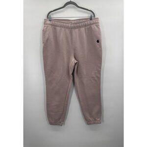 Carhartt Womens XLarge Jogger Blush Pink Neutralcore Relaxed Fit Utility Comfort